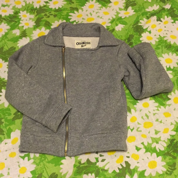 OshKosh B'gosh Other - LG sz4 asymmetrical zip sparkle jacket
